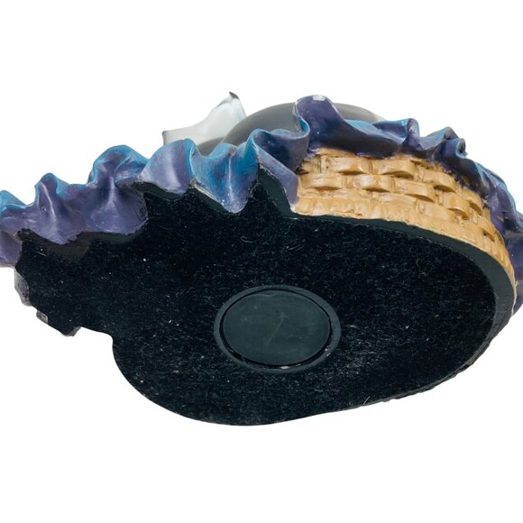 Vintage Ceramic Black Cat Coin Bank & Message Board 9" Tall Figurine Unique - Picture 10 of 11